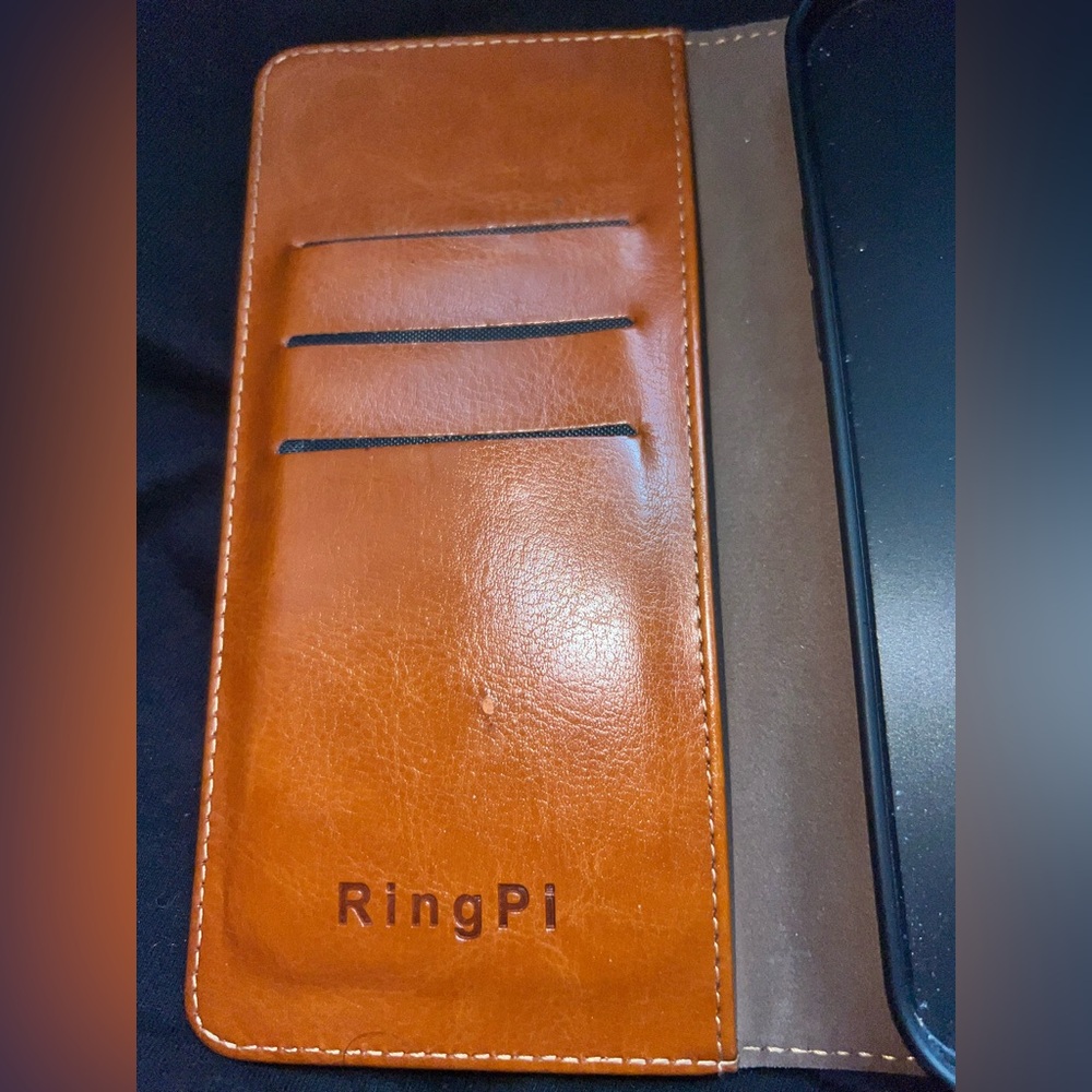 iPhone 15 6.1" Phone case[RFID Blocking Leather],[3 Credit Card Slot]